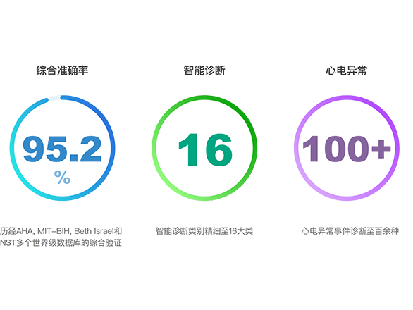 丰富的AI-ECG技术参数